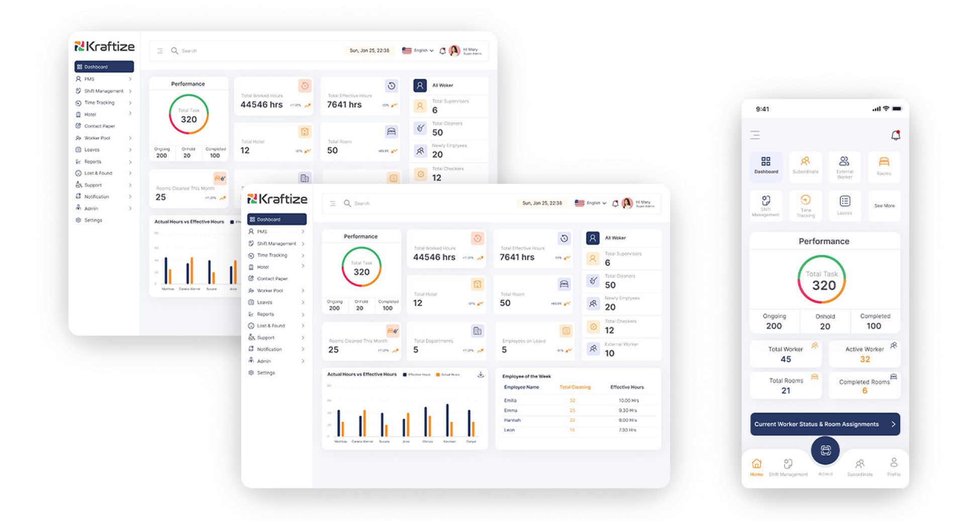 Kraftize Cleaning Management Software