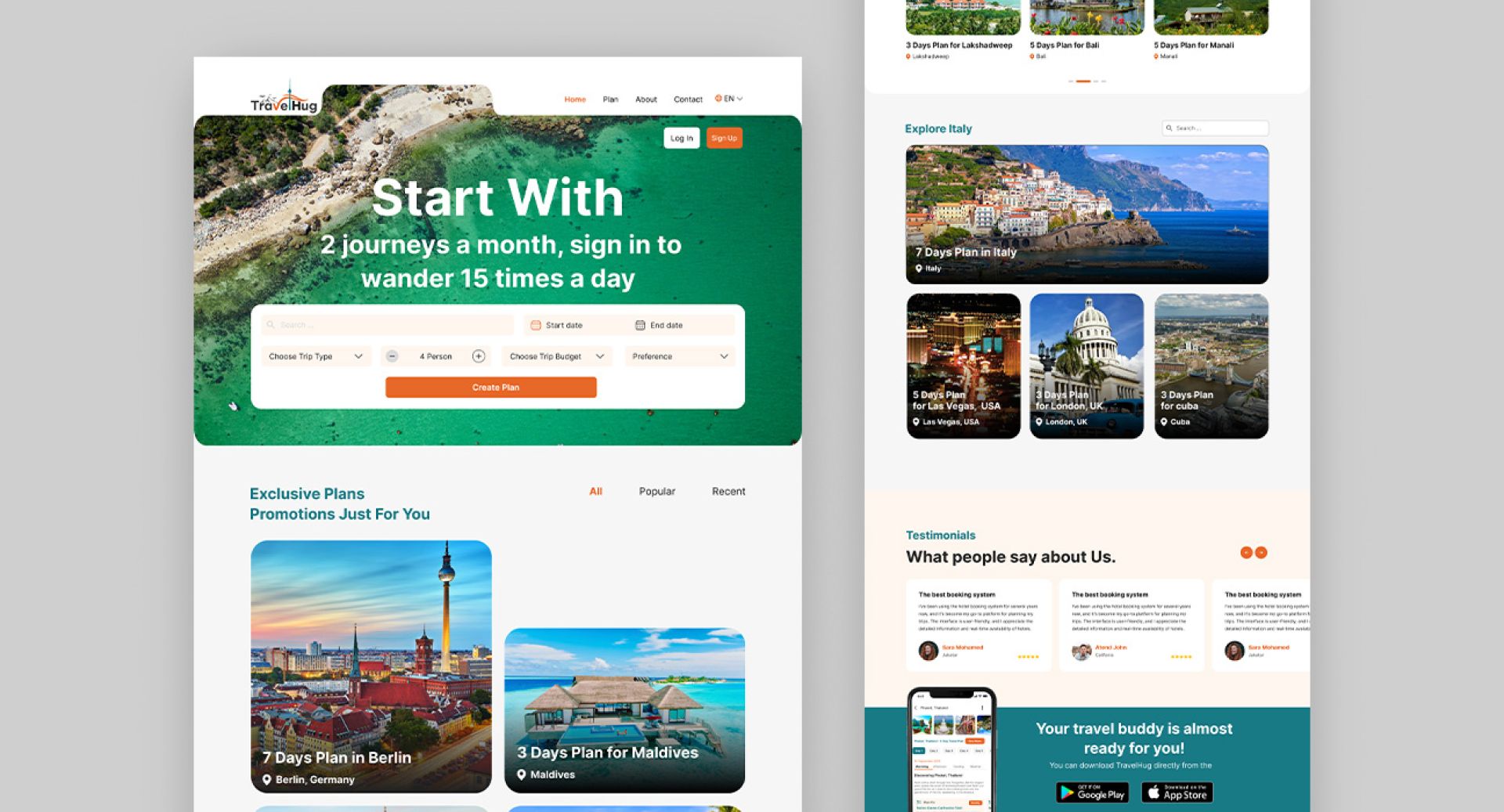 Ai based Travel Plan Web & Mobile Application